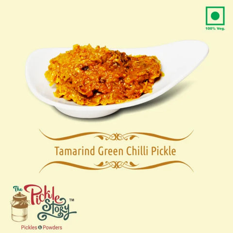 Tamarind Pickle With Green Chilli